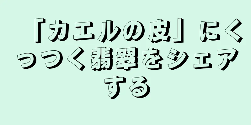 「カエルの皮」にくっつく翡翠をシェアする