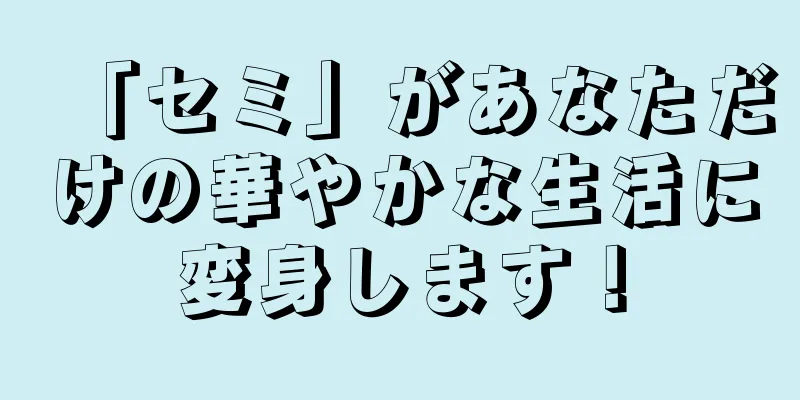 「セミ」があなただけの華やかな生活に変身します！