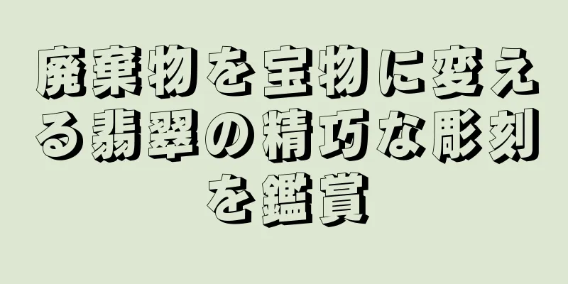 廃棄物を宝物に変える翡翠の精巧な彫刻を鑑賞