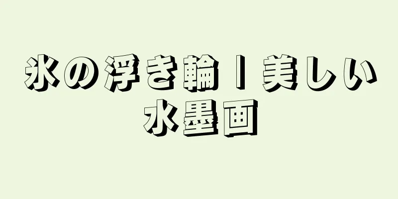 氷の浮き輪 | 美しい水墨画
