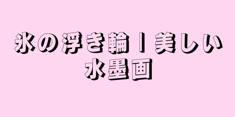 氷の浮き輪 | 美しい水墨画