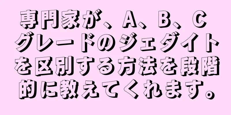 専門家が、A、B、C グレードのジェダイトを区別する方法を段階的に教えてくれます。