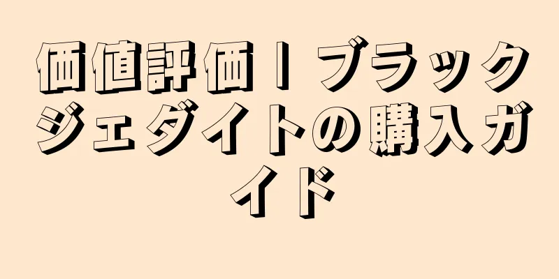 価値評価 | ブラックジェダイトの購入ガイド
