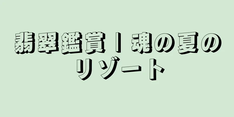 翡翠鑑賞 | 魂の夏のリゾート