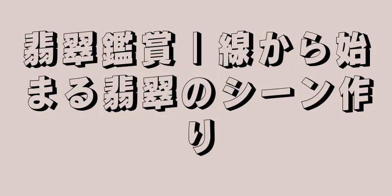 翡翠鑑賞 | 線から始まる翡翠のシーン作り