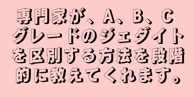専門家が、A、B、C グレードのジェダイトを区別する方法を段階的に教えてくれます。