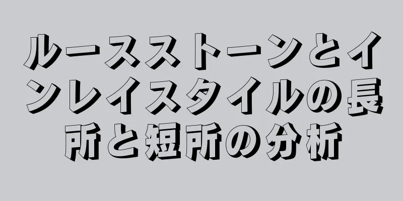ルースストーンとインレイスタイルの長所と短所の分析