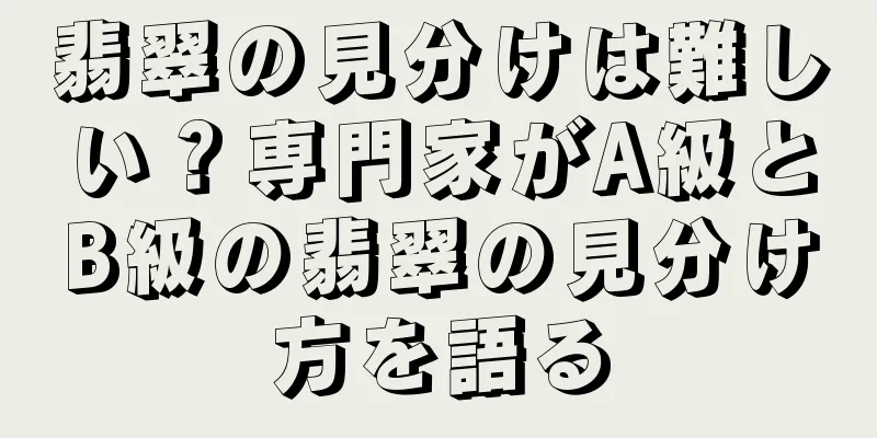 翡翠の見分けは難しい？専門家がA級とB級の翡翠の見分け方を語る