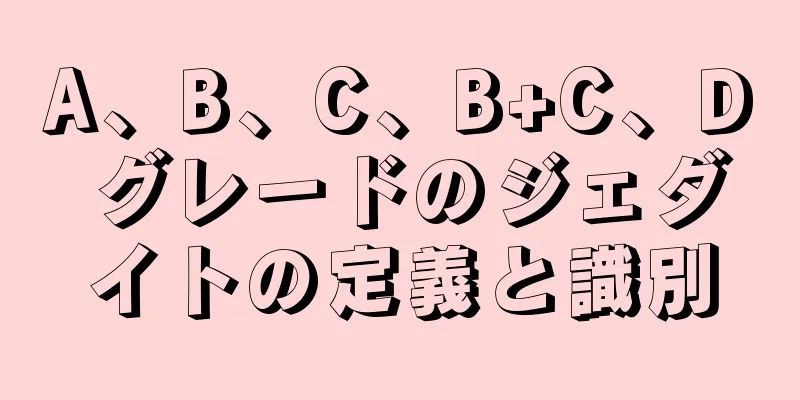 A、B、C、B+C、D グレードのジェダイトの定義と識別