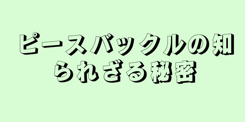 ピースバックルの知られざる秘密