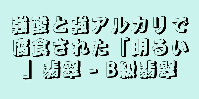 強酸と強アルカリで腐食された「明るい」翡翠 - B級翡翠