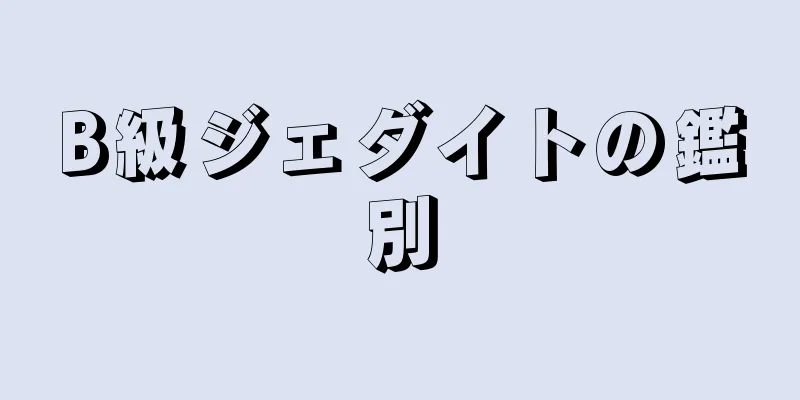 B級ジェダイトの鑑別