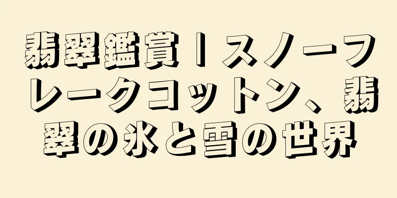 翡翠鑑賞 | スノーフレークコットン、翡翠の氷と雪の世界