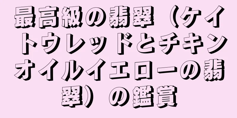 最高級の翡翠（ケイトウレッドとチキンオイルイエローの翡翠）の鑑賞