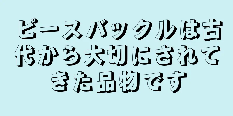 ピースバックルは古代から大切にされてきた品物です