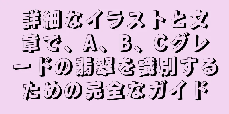 詳細なイラストと文章で、A、B、Cグレードの翡翠を識別するための完全なガイド