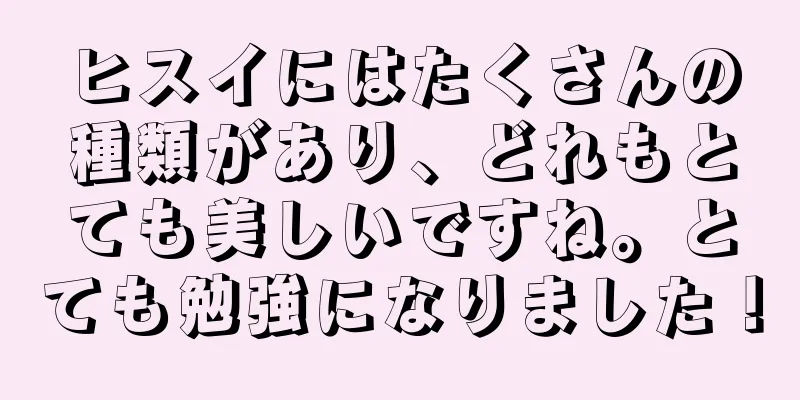 ヒスイにはたくさんの種類があり、どれもとても美しいですね。とても勉強になりました！