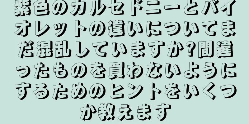 紫色のカルセドニーとバイオレットの違いについてまだ混乱していますか?間違ったものを買わないようにするためのヒントをいくつか教えます