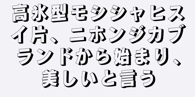 高氷型モシシャヒスイ片、ニホンジカブランドから始まり、美しいと言う